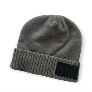 Wild Turkey | Gray and Black Logo Patch Beanie Cap